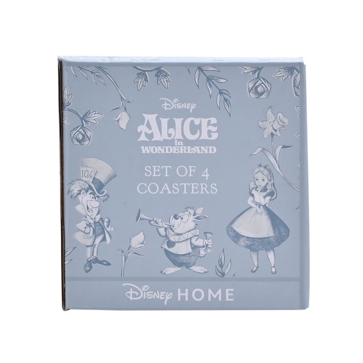 Set 4 posavasos Alicia en el Pais de las Maravillas Disney