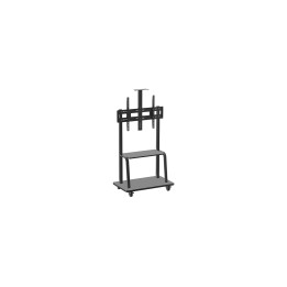 SOPORTE TV APPROX SUELO 60 - 100 RUEDAS Y ESTANTE APPISSTD