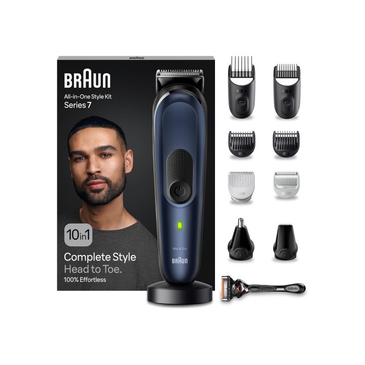 Braun MGK7410 Recortadora Kit 10 en 1 Barba, Cabello y Cuerpo