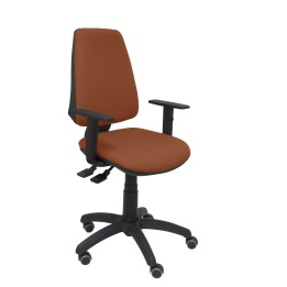 SILLA ELCHE S BALI BRAZOS REGULABLES RUEDAS PARQUET MARRON 14SBALI363B10RP