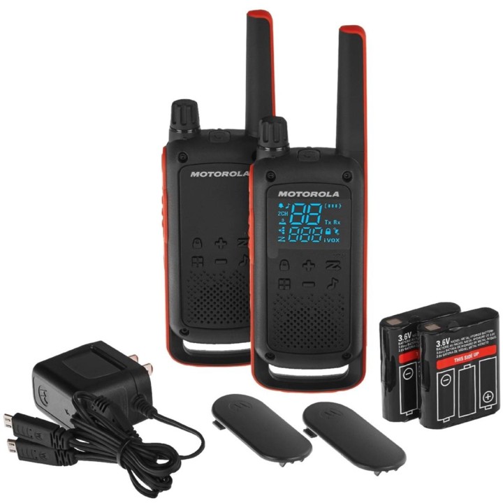 Motorola T82 Twin Walkie Pack 2 Negro Rojo
