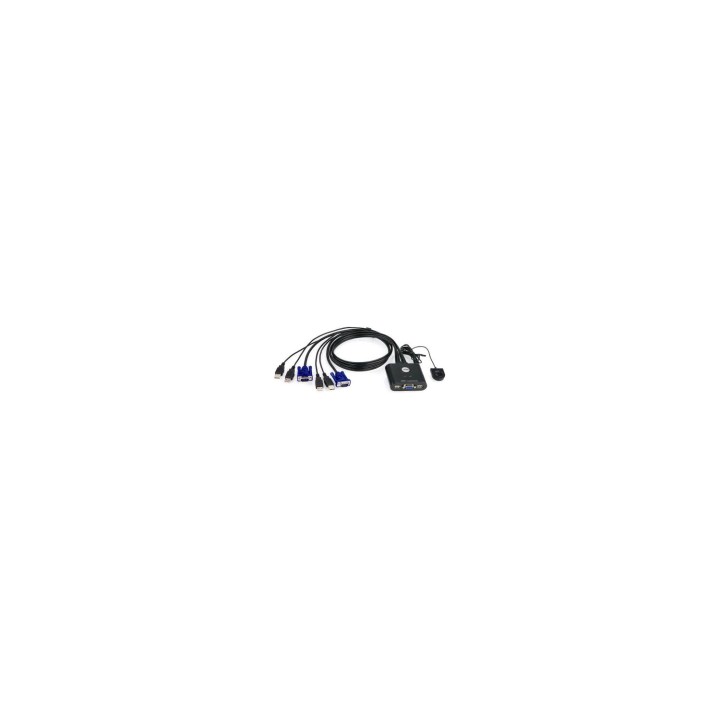 CABLE ATEN DATA SWITCH KVM USB VGA NEGRO CS22U-AT