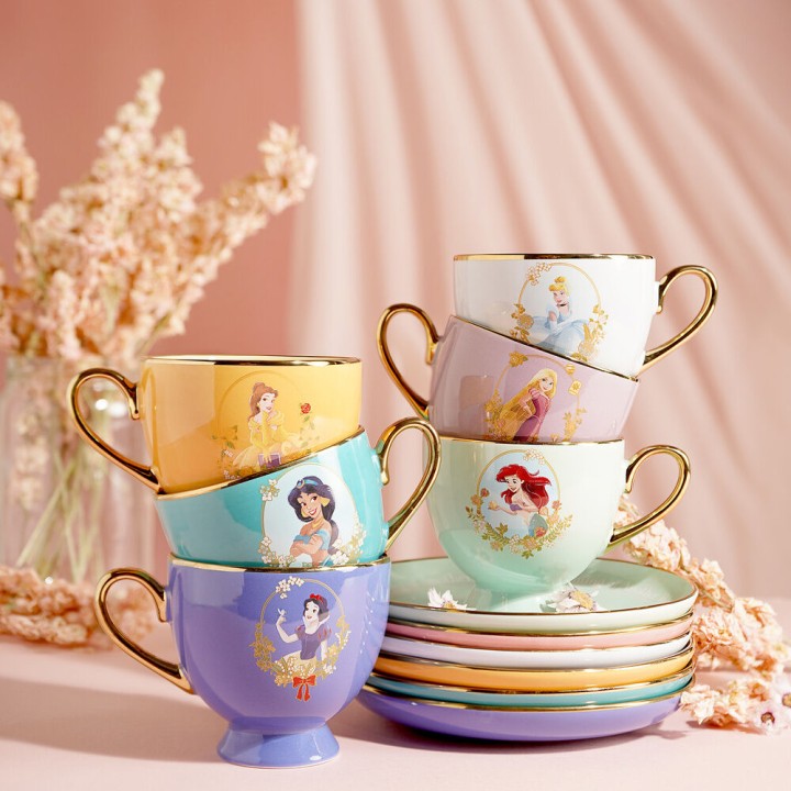 Taza te y platillo Rapunzel Princesas Disney