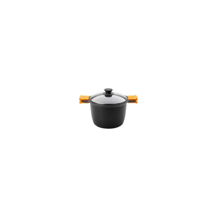 OLLA ALTA EFFICIENT BRA 4.1L ESPESOR 6MM ALUMINIO FUNDIDO TEFLON ANTIADHERENTE PLATINUM PLUS TAPA VIDRIO TEMPLADO A273903