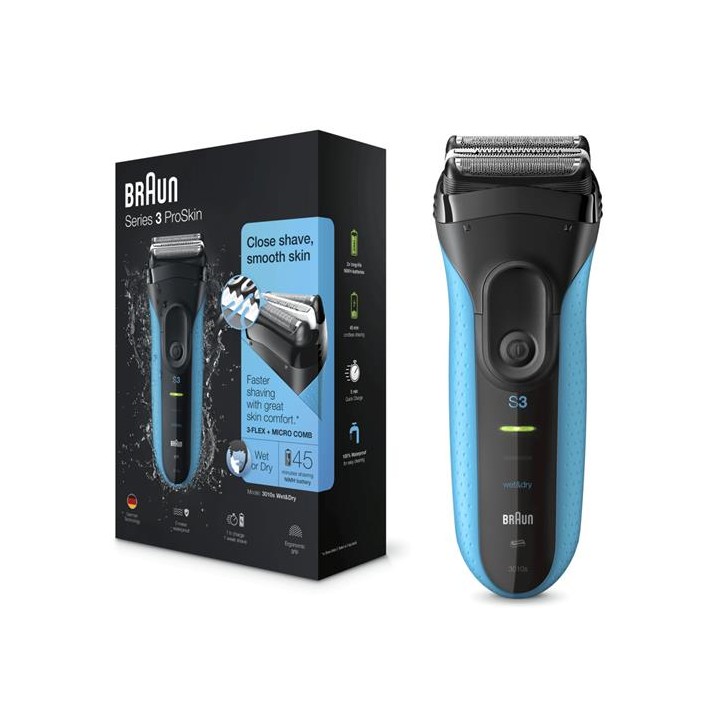 Braun 3010S Afeitadora ProSkin Wet&Dry Recargable