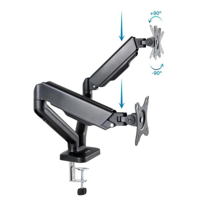 SOPORTE DE MESA TV/MONITOR TOOQ DB5132TNR-B 17-32 2 BRAZOS ASISTIDO BLACK
