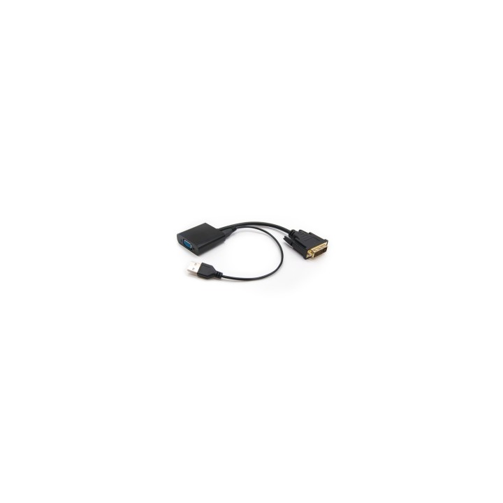 ADAPTADOR CONVERSOR DVI-D M A VGA H 0.10MT NANOCABLE NEGRO 10.16.2008-BK