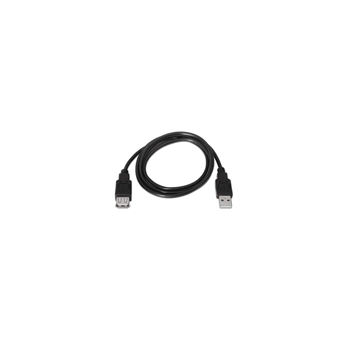 CABLE USB A M A USB A H 1MT AISENS EXTENSOR NEGRO A101-0015