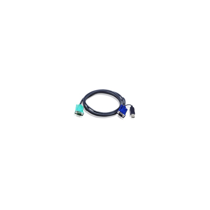 CABLE VGA M A VGA M + USB A 5M ATEN NEGRO 2L-5205U