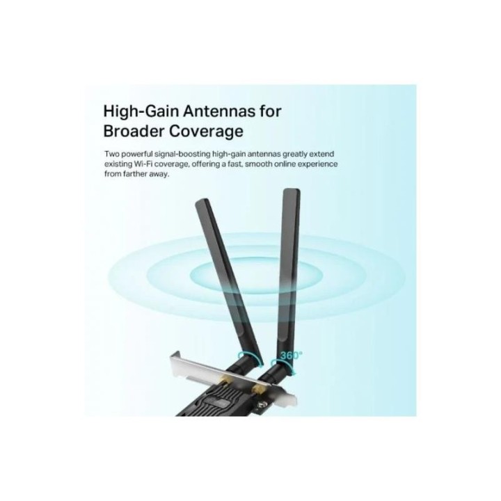 WIRELESS ADAPTADOR PCIE TP-LINK ARCHER TX20E DUAL BAND AX1800 WIFI6 BT 5.2