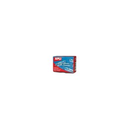 CAJA DE 100 UNIDADES DE CLIPS APLI PLATEADOS NÂº2 32MM 11714