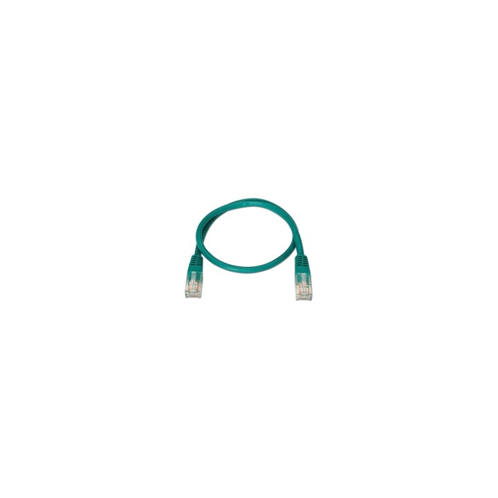 LATIGUILLO RJ45 CAT-5E UTP 0.5MT NANOCABLE VERDE 10.20.0100-GR