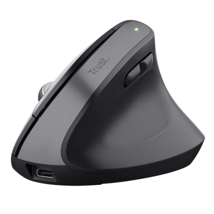 RATON TRUST BAYO+ ERGONOMICO 2400 DPI WIRELESS BLACK