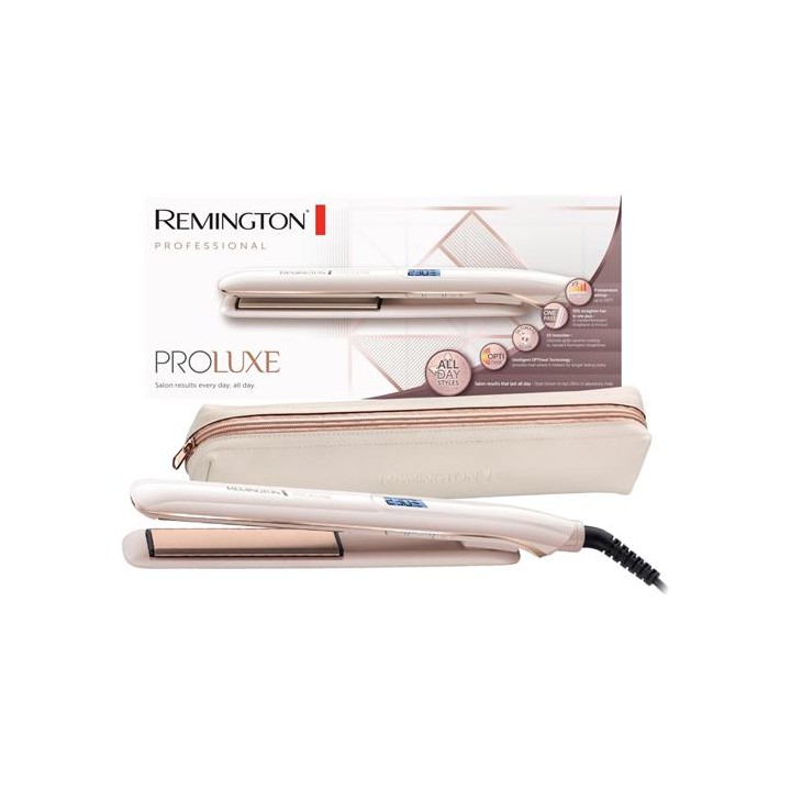 Remington S9100 ProLuxe Plancha de Pelo de Cerámica hasta 230º OptiHeat