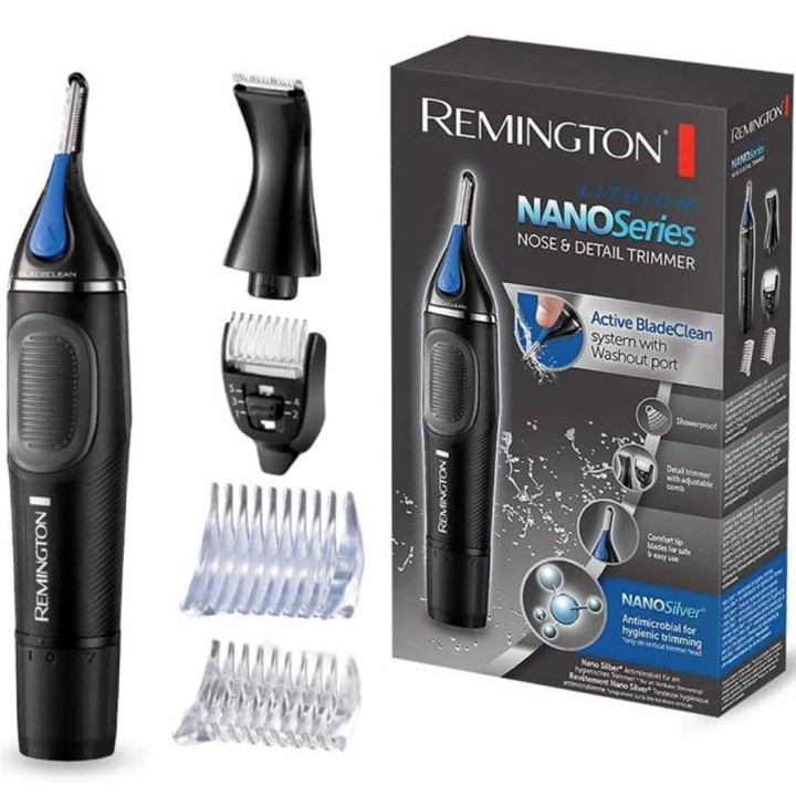 Remington NE3870 Recortador para vello Nasal y Facial con 4 Accesorios
