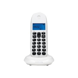 TELEFONO MOTOROLA C1001 CALL BLOCKING DECT WIRELESS WHITE