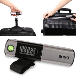 Sogo Báscula de Viaje para Maletas con Cinta Métrica (BAM-SS-380)