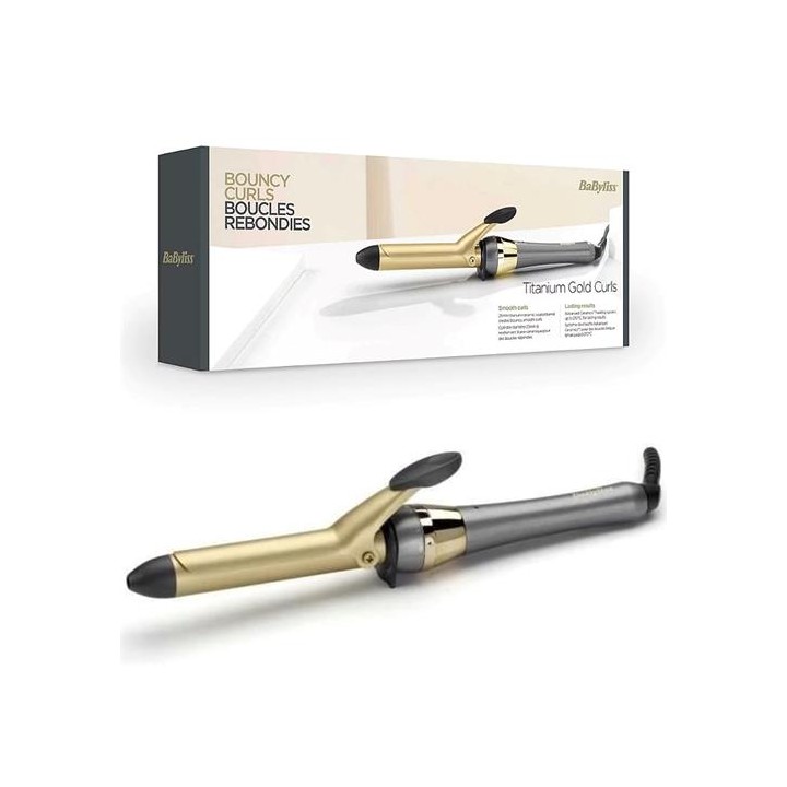 Babyliss 2524TE Cepillo de Aire 3 Cabezales 800W Gama Titanium Gold