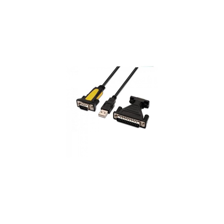 ADAPTADOR USB A M A SERIE RS232 M 1.8MT AISENS NEGRO A104-0039