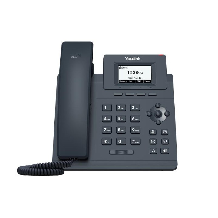 TELEFONO YEALINK T31G IP 2 LINES HD VOICE POE