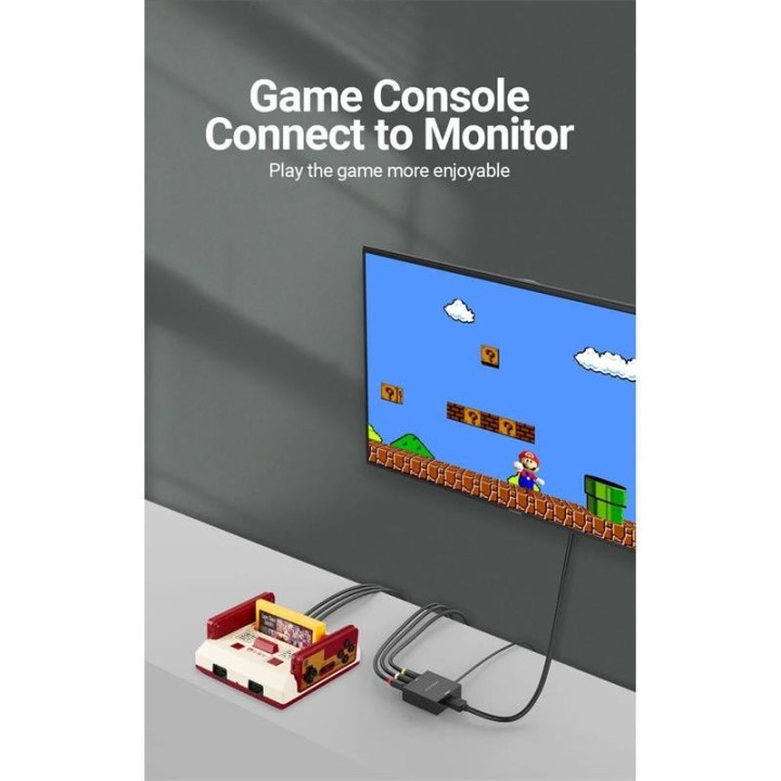 CONVERSOR VENTION RCA/H - HDMI/H MINIUSB/H BLACK