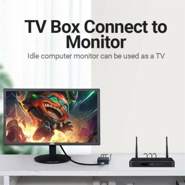 CONVERSOR VENTION RCA/H - HDMI/H MINIUSB/H BLACK