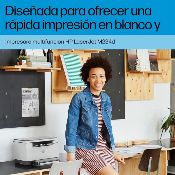 IMPRESORA MFP HP LASER MONOCROMO LASERJET M234D DUPLEX WHITE