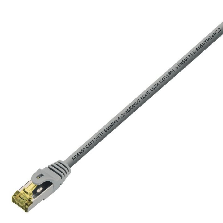 CABLE DE RED CAT.7 S/FTP 50CM AISENS GREY