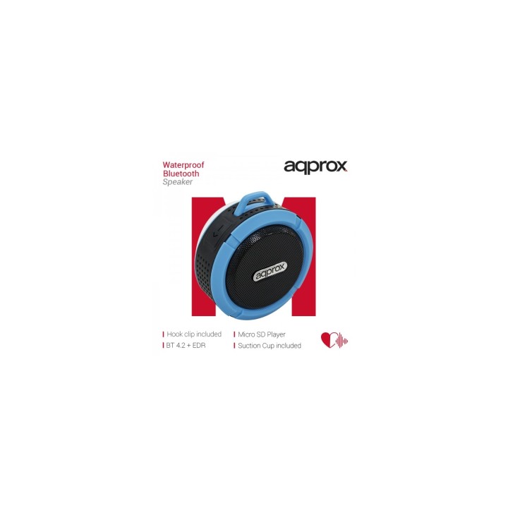ALTAVOZ APPROX BLUETOOTH WATERPROOF AZUL APPSPWPBBL
