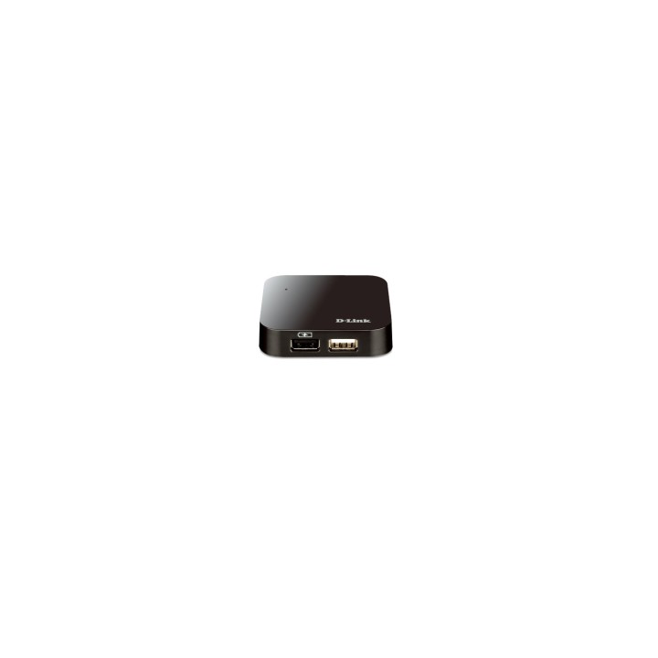 HUB D-LINK 4 PUERTOS USB 2.0 NEGRO DUB-H4