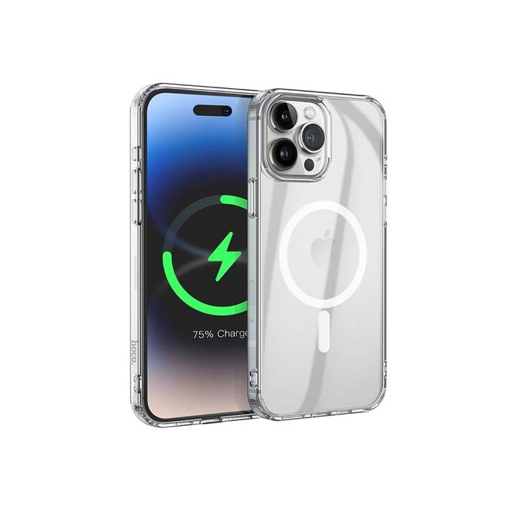 Hoco Funda Transparente Antigolpes con Magsafe para Iphone 15 Plus
