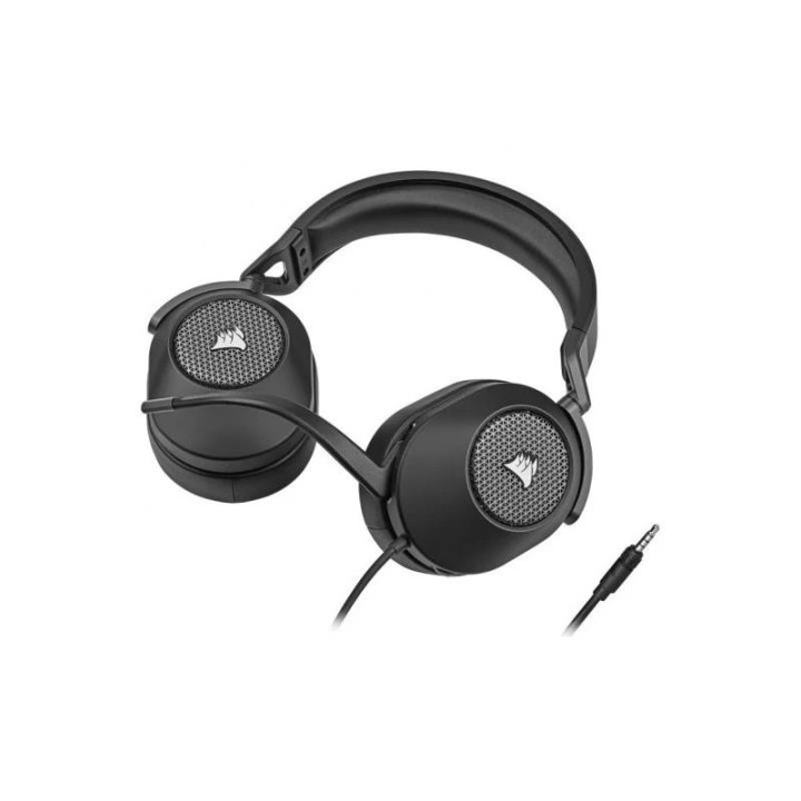 AURICULARES + MICROFONO CORSAIR HS65 USB GAMING HEADSET RGB 7.1 BLACK