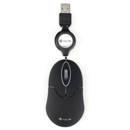 RATON NGS SINBLACK USB OPTICO RETRACTIL BLACK