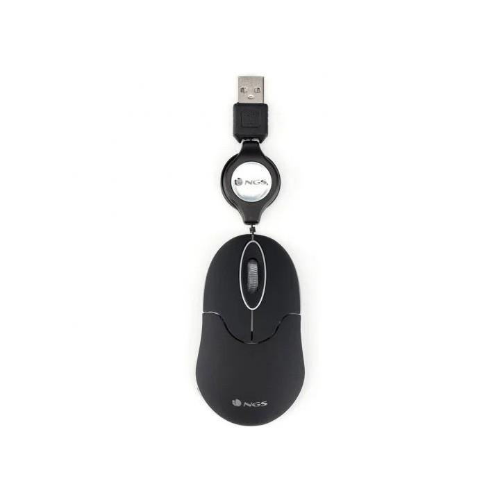 RATON NGS SINBLACK USB OPTICO RETRACTIL BLACK