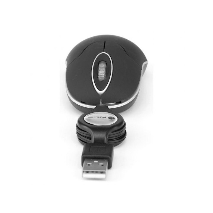 RATON NGS SINBLACK USB OPTICO RETRACTIL BLACK