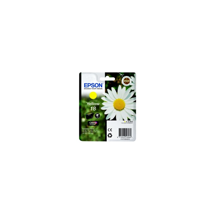 CARTUCHO EPSON 18 AMARILLO C13T18044012