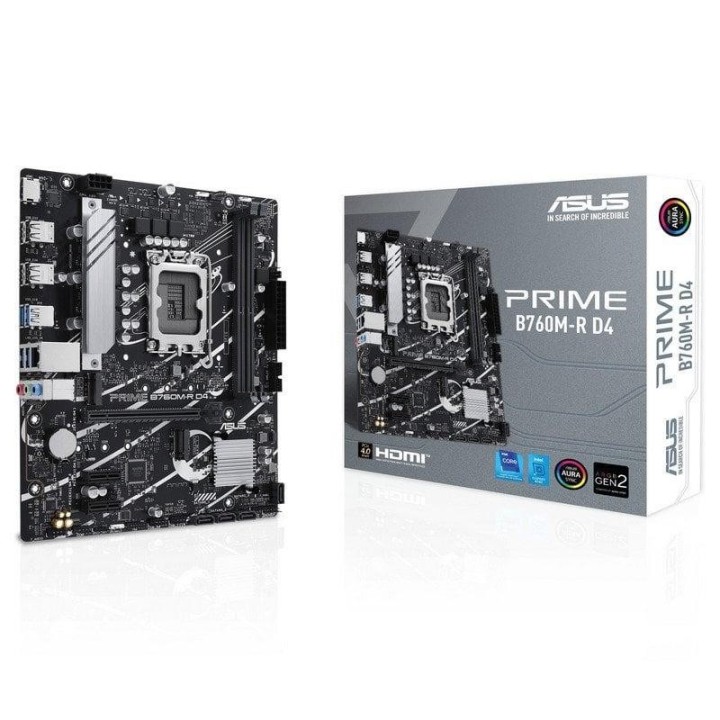 PLACA BASE ASUS PRIME B760M-R D4 MATX 2XDDR4 HDMI BULK