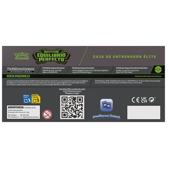 Estuche cartas Entrenador Elite Equilibrio Perfecto Pokemon español