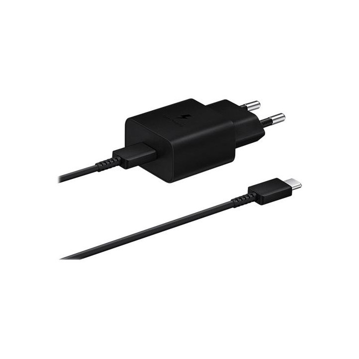 Cargador USB-C 15W+ Cable USB-C a USB-C 1 m Samsung (EP-T1510) Negro
