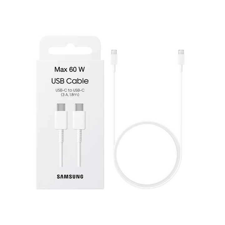 Samsung Cable USB-C a USB-C 3A 1.8 Metros Blanco (EP-DX310JWE)