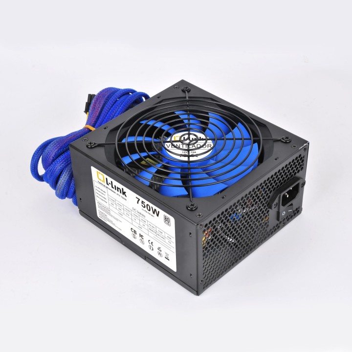 FUENTE ATX 750W 80 PLUS LL-PS-750-80+