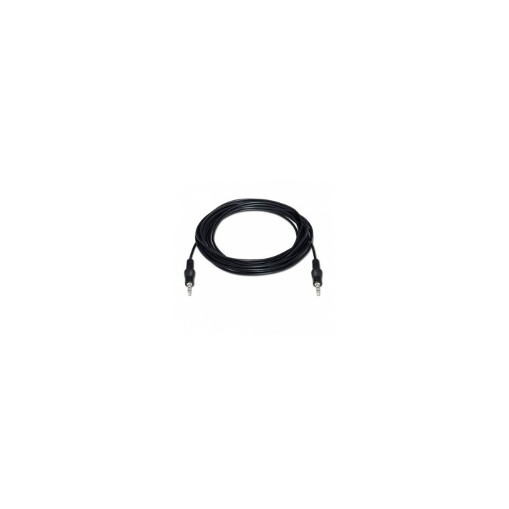 CABLE AUDIO MINI JACK-3.5 M A MINI JACK-3.5 M 3MT AISENS NEGRO A128-0143