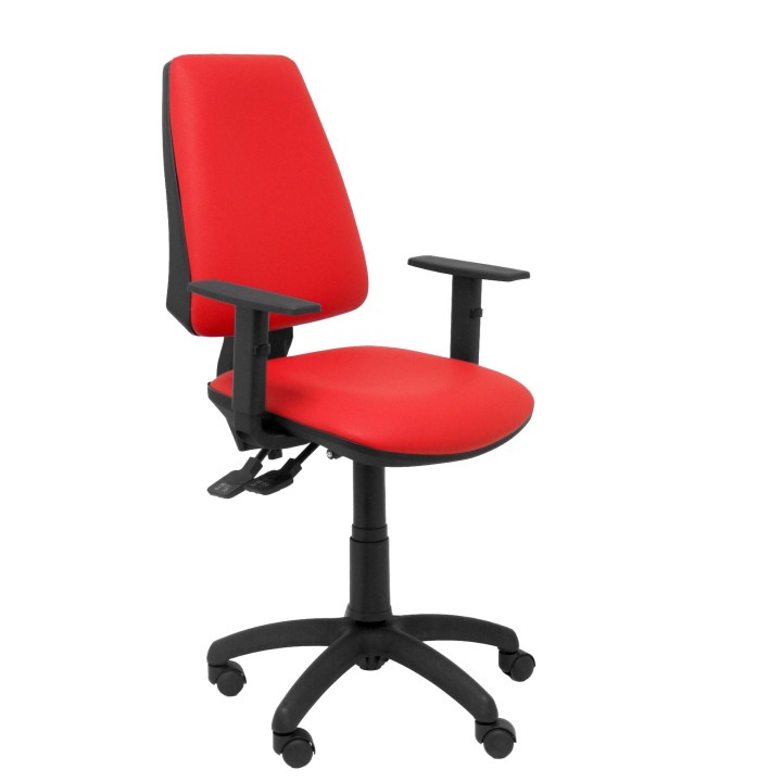 SILLA ELCHE SINCRO SIMILPIEL CON BRAZO REGULABLE ROJO 14SSPRJB10