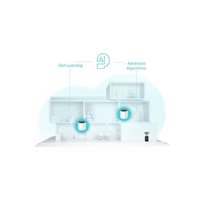 WIRELESS REPEATER TP-LINK AX3000 WIFI 6 DUALBAND MESH PACK 3 DECO X55