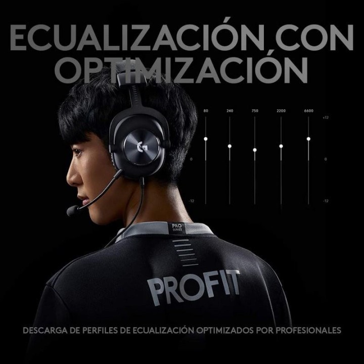 AURICULARES + MICROFONO LOGITECH G PRO X USB BLACK