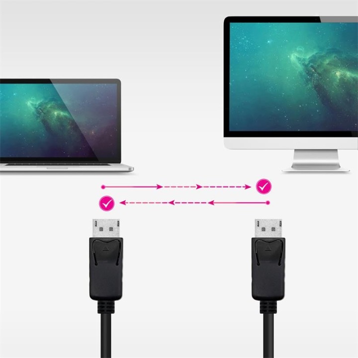 CABLE DISPLAYPORT M/M NANOCABLE 1.2 CCS 4K 1M