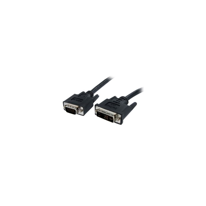StarTech.com Cable de 2m de DVI-A a VGA Macho a Macho - Analogico Analogo Adaptador de Monitor Pantalla Negro
