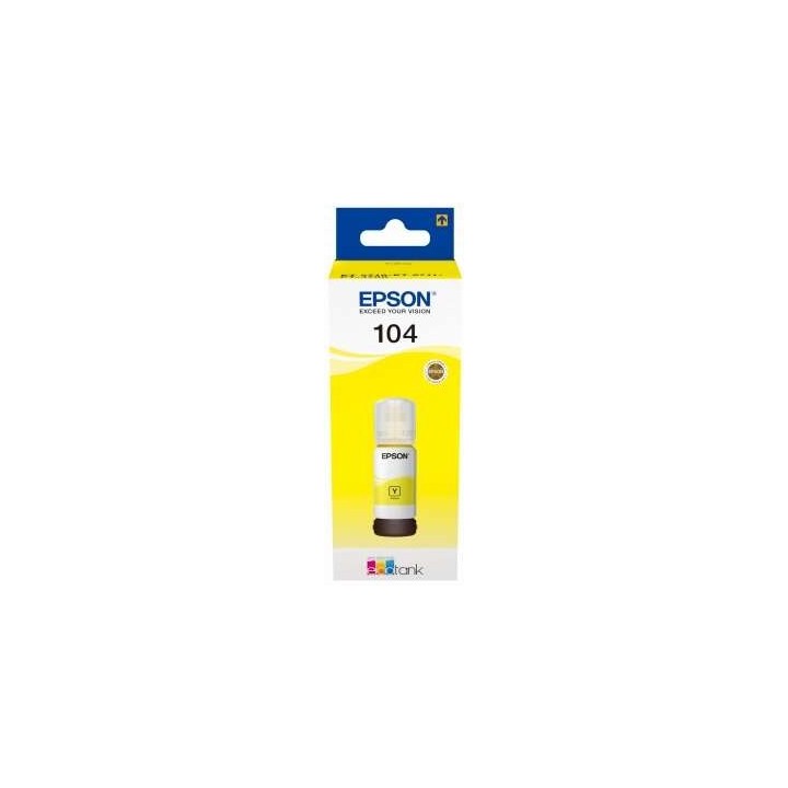 TINTA EPSON BOTE 104 YELLOW ECOTANK BOTTLE C13T00P440