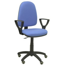 SILLA AYNA BALI BRAZOS FIJOS RUEDAS DE PARQIET AZUL 04CPBALI261BGOLFRP