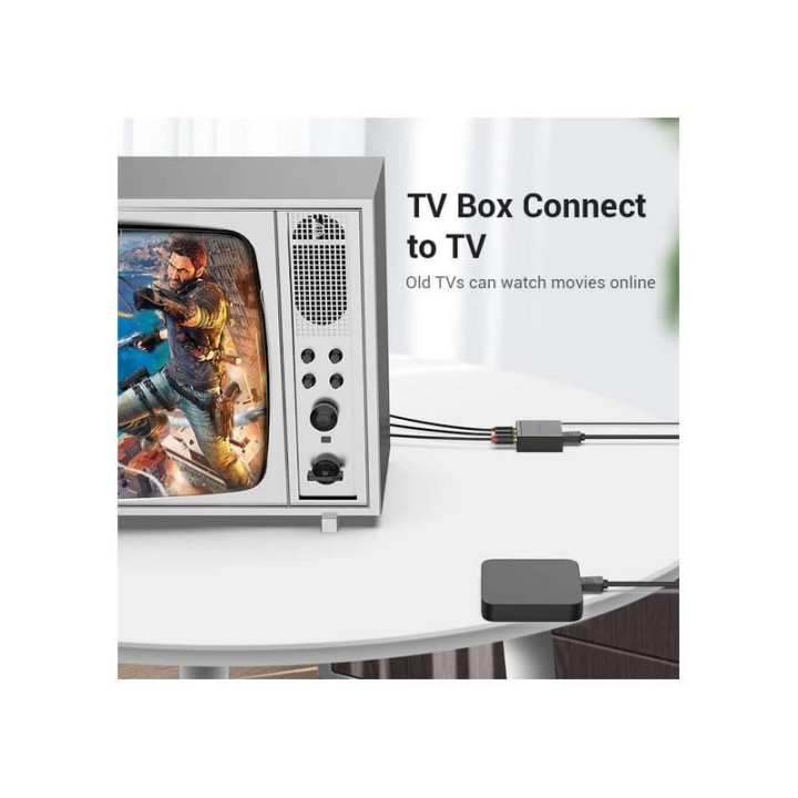 CONVERSOR VENTION HDMI/H - RCA/H MINIUSB/H BLACK